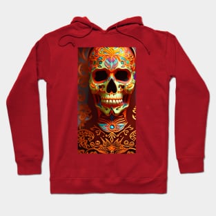 Orange Sugar Skull Hoodie